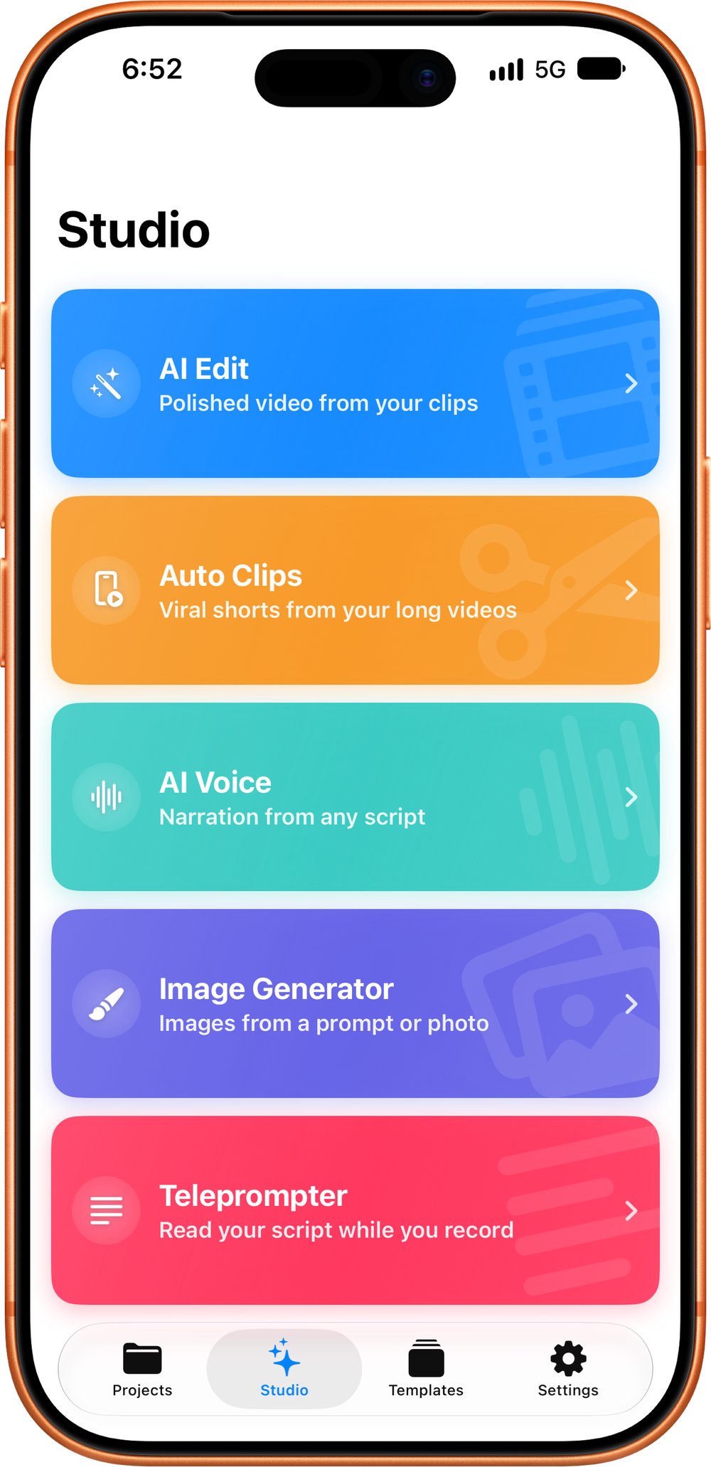 Monito Studio on iPhone